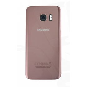 Samsung G930F Galaxy S7 baksida / batterilucka rosa (rose pink) (begagnad grade C, original)
