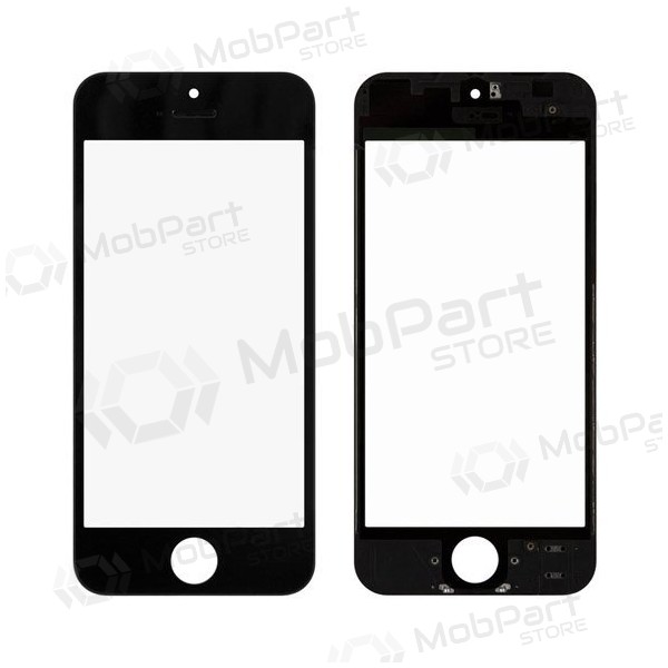 Apple iPhone 5 Skärmglass med ram och OCA (svart) (for screen refurbishing) - Premium Apple iPhone 5 Skärmglass med ram och OCA (svart) (for screen refurbishing) - Premium