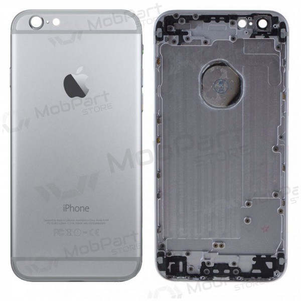 Apple iPhone 6 baksida / batterilucka grå (space grey) (begagnad grade B, original)
