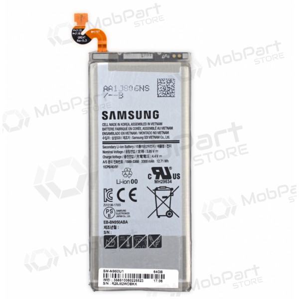 Samsung N950F Galaxy Note 8 batteri / ackumulator (BBN950ABE) (3300mAh) (service pack) (original)