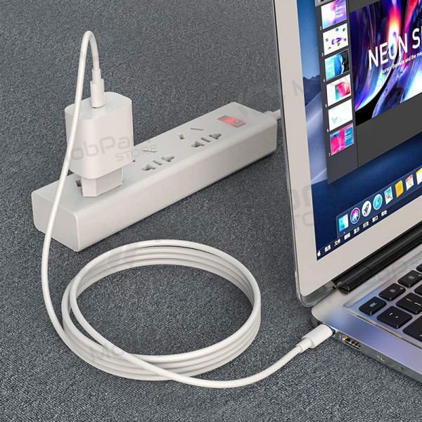 USB kabel Hoco X51 Type-C - Type-C 20V 5A 100W 2.0m (vit)