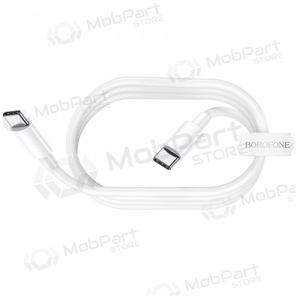 USB kabel Borofone BX44 Type-C - Type-C 100W 1.0m (vit)