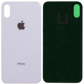 Apple iPhone X baksida / batterilucka (vit) (bigger hole for camera)