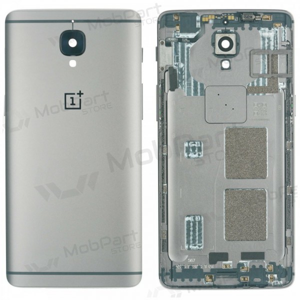 OnePlus 3 / 3T baksida / batterilucka (silver) (begagnad grade A, original)
