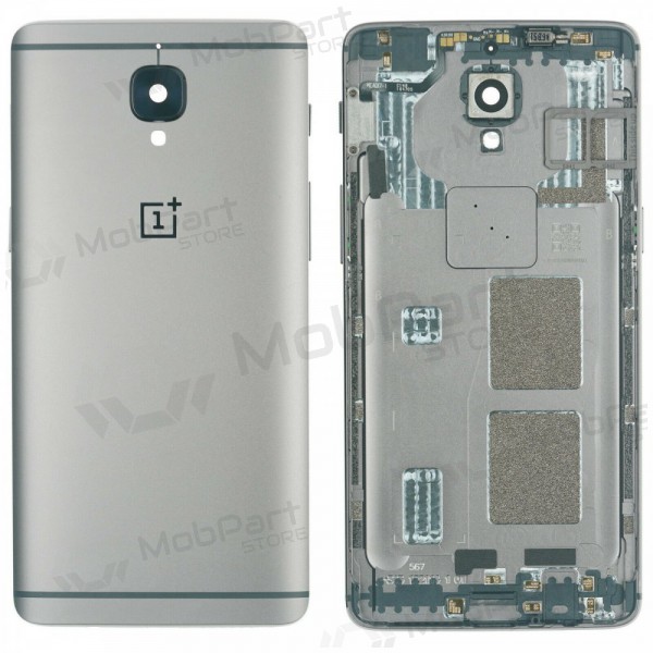 OnePlus 3 / 3T baksida / batterilucka (silver) (begagnad grade A, original) OnePlus 3 / 3T baksida / batterilucka (silver) (begagnad grade A, original)
