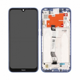 Xiaomi Redmi Note 8T skärm (blå) (med ram) (service pack) (original)