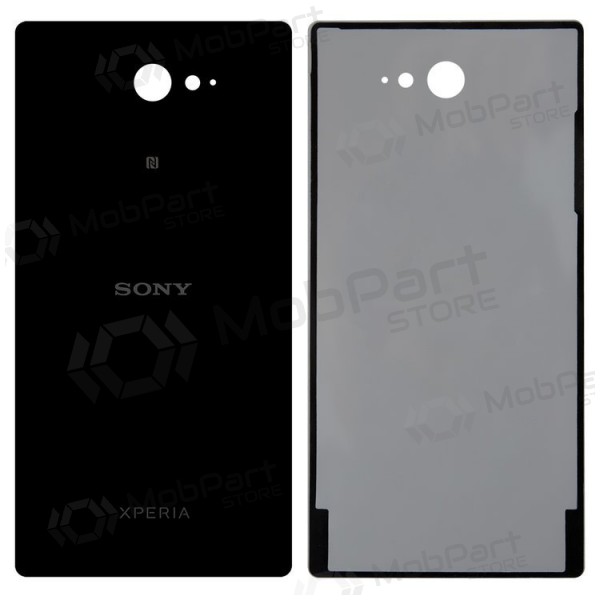 Sony Xperia M2 D2303 / Xperia M2 Aqua D2403 baksida / batterilucka (svart) Sony Xperia M2 D2303 / Xperia M2 Aqua D2403 baksida / batterilucka (svart)