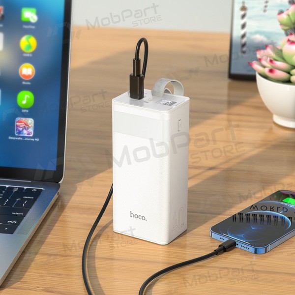 Powerbank Power Bank Hoco J86 22.5W Quick Charge 3.0 40000mAh vit Powerbank Power Bank Hoco J86 22.5W Quick Charge 3.0 40000mAh vit