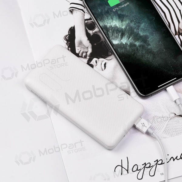 Powerbank Power Bank Borofone BT28 Ultra Slim 10000mAh vit Powerbank Power Bank Borofone BT28 Ultra Slim 10000mAh vit