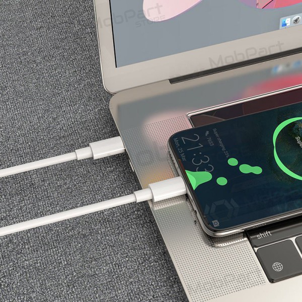 USB kabel Hoco X51 Type-C - Type-C 20V 5A 100W 2.0m (vit)