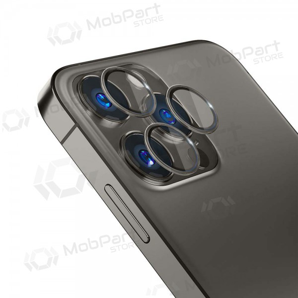 Apple iPhone 13 Pro / 13 Pro Max svart härdat skyddande glas för kameran 