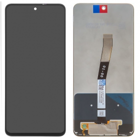 Xiaomi Redmi Note 9S / Note 9 Pro skärm (svart) - Premium