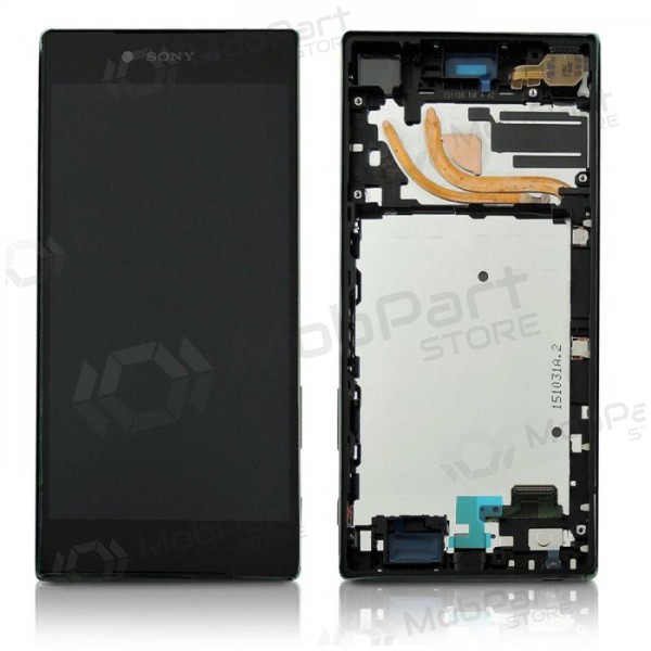 Sony E6853 Xperia Z5 Premium skärm (svart) (med ram) (begagnad grade B, original) Sony E6853 Xperia Z5 Premium skärm (svart) (med ram) (begagnad grade B, original)