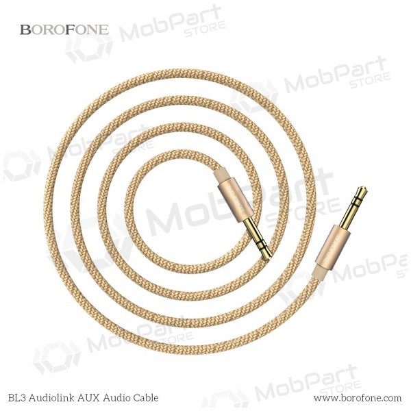 Audio adapter 3,5mm į 3,5mm Borofone BL3 (guld)