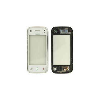 Nokia N97 mini pekskärm (vit) (med ram)