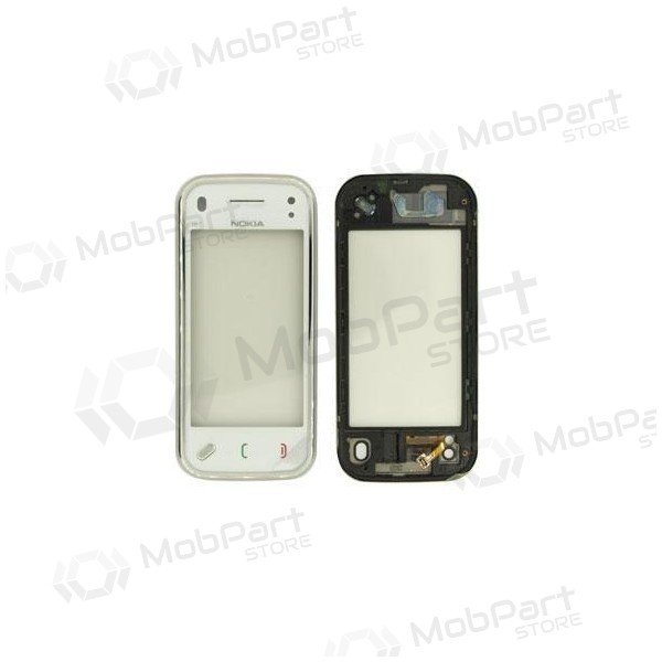 Nokia N97 mini pekskärm (vit) (med ram)