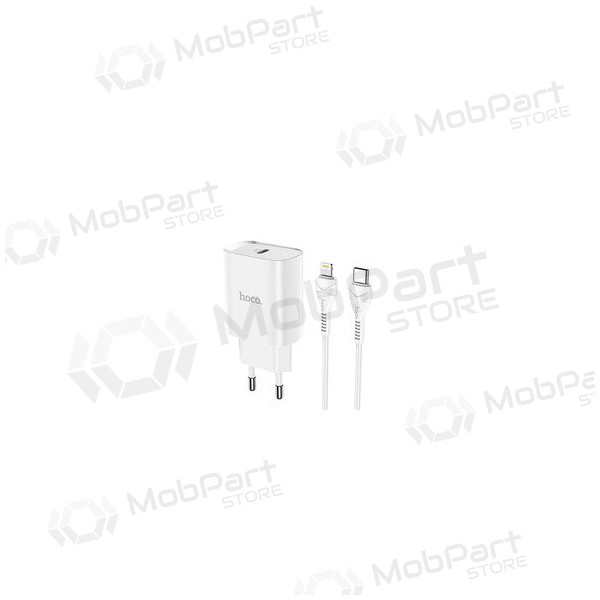 Laddare Hoco N14 Smart Charging PD20W Type-C to Lightning (vit)