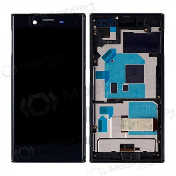 Sony F5323 Xperia X Compact skärm (svart) (med ram) (begagnad grade B, original) Sony F5323 Xperia X Compact skärm (svart) (med ram) (begagnad grade B, original)