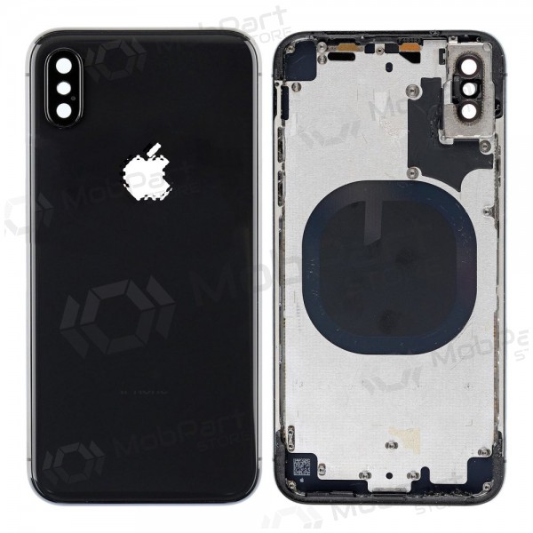 Apple iPhone X baksida / batterilucka (Space Gray) (begagnad grade A, original)