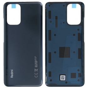 Xiaomi Redmi Note 10 4G baksida / batterilucka (with logo) grå (Onyx Grey/Shadow Black)