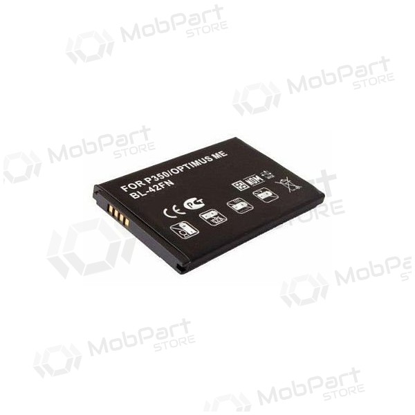 LG BL-42FN (P350, Optimus Me) batteri / ackumulator (1280mAh) LG BL-42FN (P350, Optimus Me) batteri / ackumulator (1280mAh)