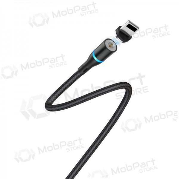 USB kabel Borofone BU16 Skill Magnetic Lightning 1.0m (svart)