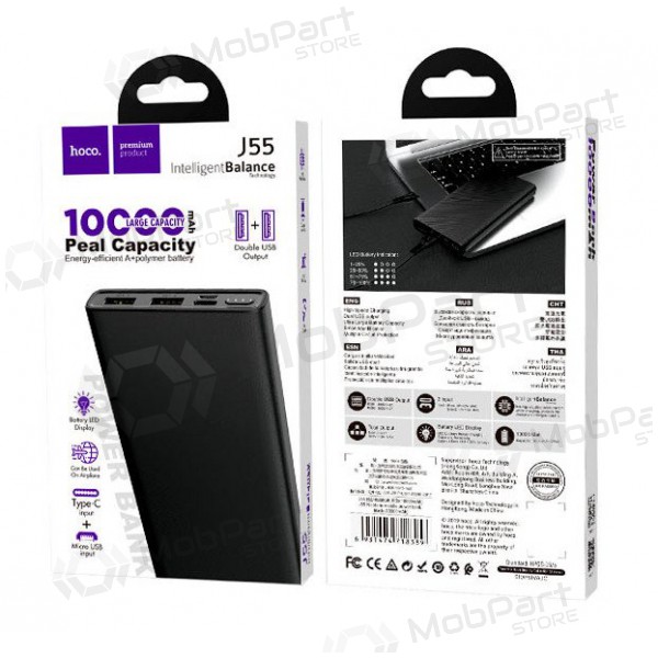 Powerbank Power Bank Hoco J55 10000mAh (svart)