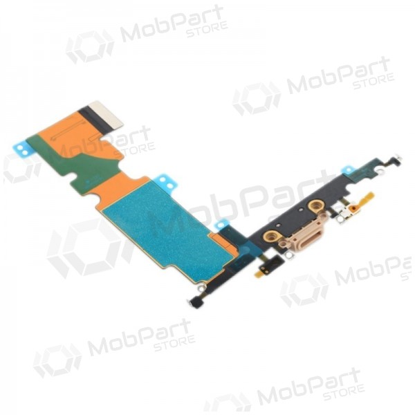 Apple iPhone 8 Plus laddarkontakt och mikrofon med flex (guld) Apple iPhone 8 Plus laddarkontakt och mikrofon med flex (guld)