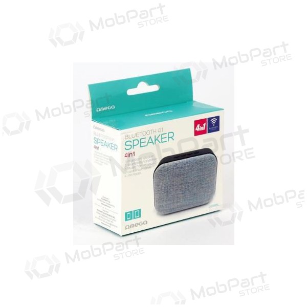 Bluetooth bärbar högtalare OMEGA OG58 (MicroSD, headset, AUX,FM) (grå) Bluetooth bärbar högtalare OMEGA OG58 (MicroSD, headset, AUX,FM) (grå)