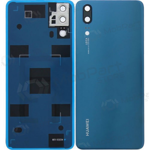 Huawei P20 baksida / batterilucka (blå) (begagnad grade C, original)