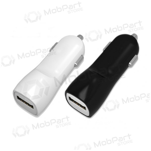 Laddare automobilinis Tellos USB (dual) (1A+2A) (vit)