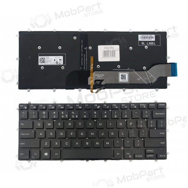 DELL: Inspiron 14 7466 tangentbord (med belysning) DELL: Inspiron 14 7466 tangentbord (med belysning)