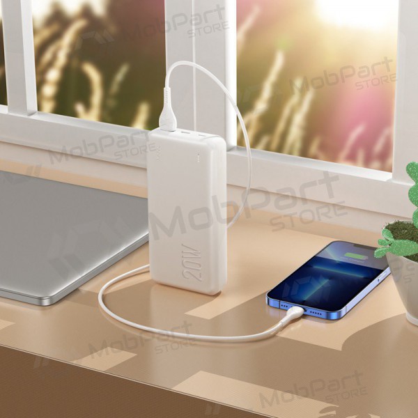 Powerbank Power Bank Hoco J87A Type-C PD 20W+Quick Charge 3.0 20000mAh vit Powerbank Power Bank Hoco J87A Type-C PD 20W+Quick Charge 3.0 20000mAh vit