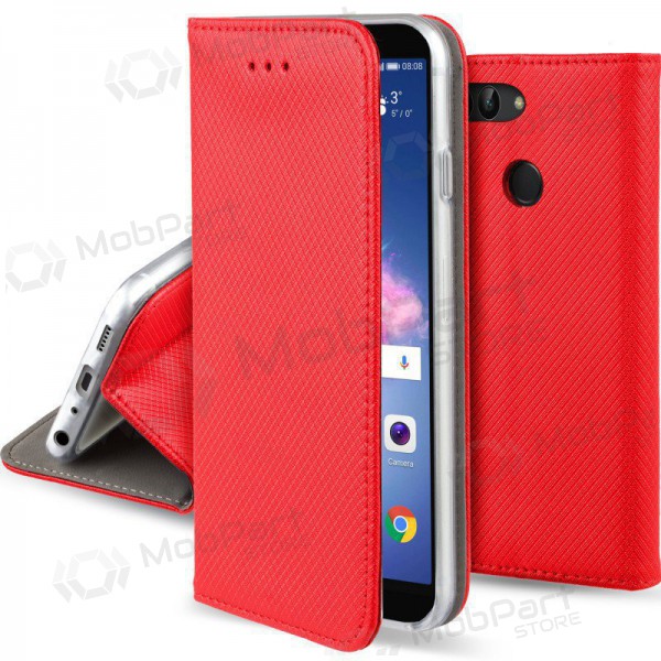 Xiaomi Redmi 12 / Redmi Note 12R / Poco M6 Pro fodral "Smart Magnet" (röd)