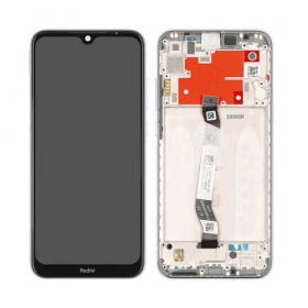 Xiaomi Redmi Note 8T skärm (vit) (med ram) (service pack) (original)
