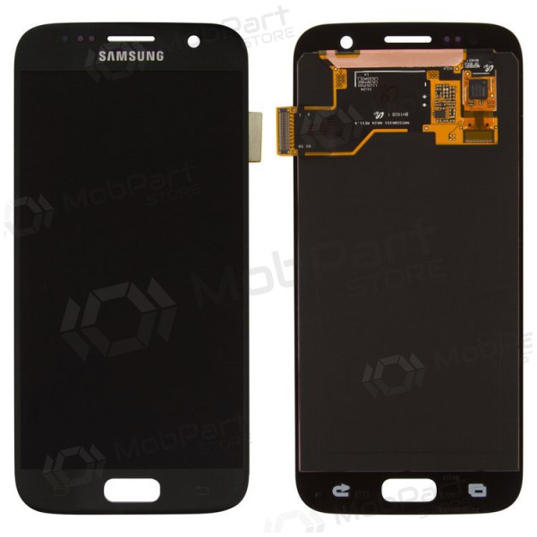 Samsung G930F Galaxy S7 skärm (svart) (service pack) (original)