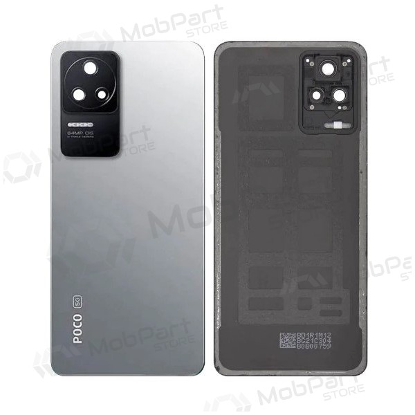 Xiaomi Poco F4 baksida / batterilucka (silver) (original) (service pack)
