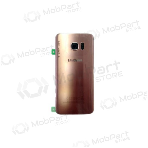 Samsung G935F Galaxy S7 Edge baksida / batterilucka rosa (rose pink) (begagnad grade C, original) Samsung G935F Galaxy S7 Edge baksida / batterilucka rosa (rose pink) (begagnad grade C, original)