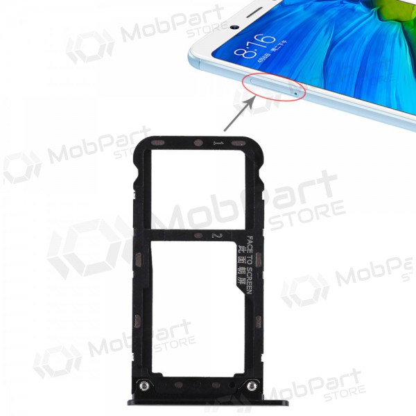 Xiaomi Redmi Note 5 SIM korthållare (svart)