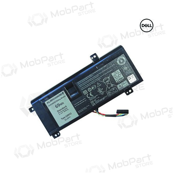 DELL 8X70T, 6216mAh laptop batteri - PREMIUM DELL 8X70T, 6216mAh laptop batteri - PREMIUM