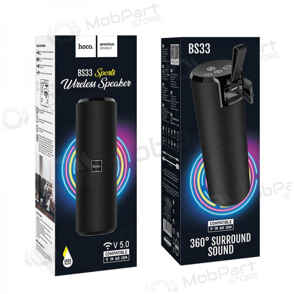 Bluetooth bärbar högtalare Hoco BS33 (svart)