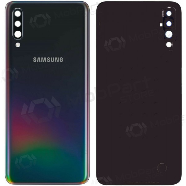 Samsung A505 Galaxy A50 2019 baksida / batterilucka (svart) (begagnad grade C, original)