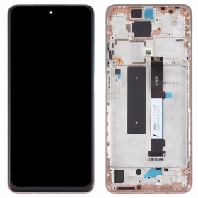 Xiaomi Mi 10T Lite 5G skärm (rosa) (med ram) (service pack) (original)