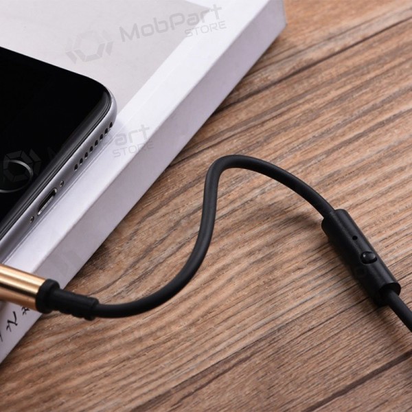 Audio adapter Hoco UPA02 AUX 3,5mm į 3,5mm (svart) Audio adapter Hoco UPA02 AUX 3,5mm į 3,5mm (svart)