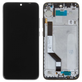 Xiaomi Redmi Note 7 skärm (svart) (med ram) (service pack) (original)