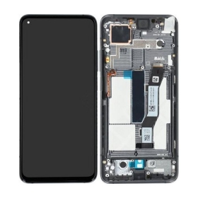 Xiaomi Mi 10T / Mi 10T Pro skärm (svart) (med ram) (service pack) (original)