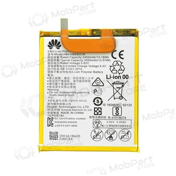 Huawei Nexus 6P (HB416683ECW) batteri / ackumulator (3450mAh) (service pack) (original)