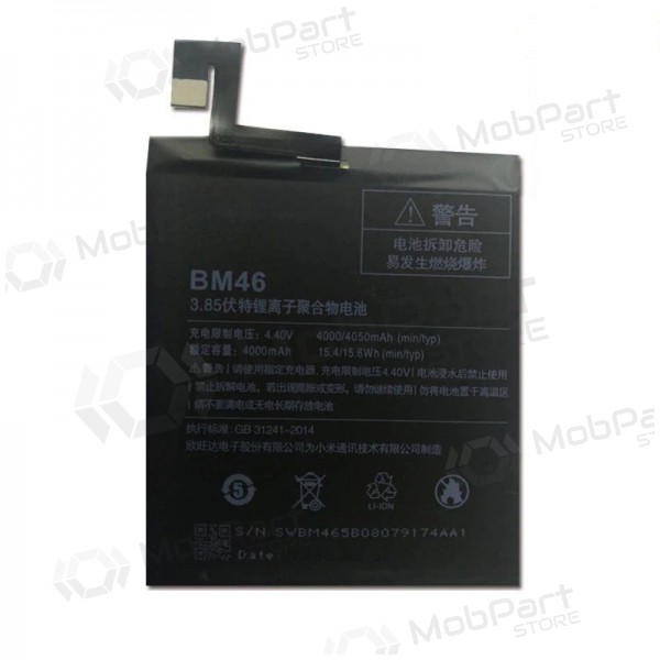 Xiaomi Redmi Note 3 / Note 3 Pro batteri / ackumulator (BM46) (4000mAh)