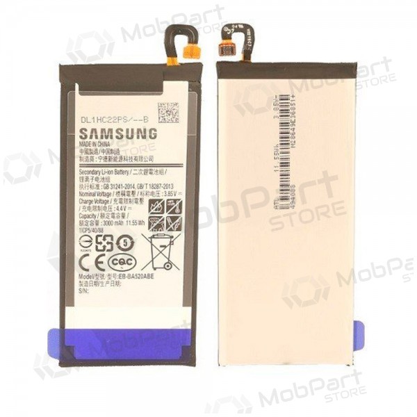 Samsung A520F Galaxy A5 (2017) (EB-BA520ABE) batteri / ackumulator (3000mAh) (service pack) (original)