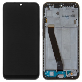 Xiaomi Redmi 7 skärm (svart) (med ram) (service pack) (original)